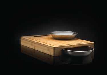 PRO Cutting Board with Stainless Steel Bowls