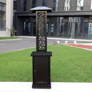 77" Tall - Hiland Glass Tube - Wood Pellet -AZ Patio Heaters - 72,000 BTU's