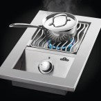 Built-in 500 Series Single Range Top Burner, Stainless Steel Cover