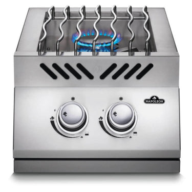 Built-in 500 Series Inline Dual Range Top Burner, Stainless Steel Cover
