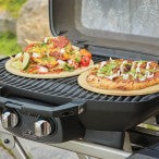TravelQ™ PRO285X Portable Propane Gas Grill with Scissor Cart, Black