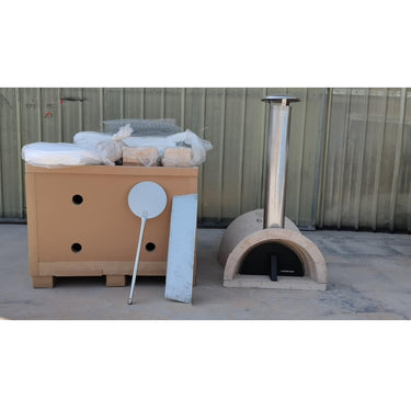 DIY Wood Oven Kit, Includes Stainless Flue & Door 50Dx39Wx25H