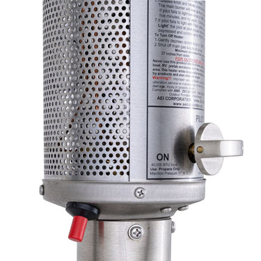 Stainless steel PROPANE patio heater with push button ignition- 2 boxes