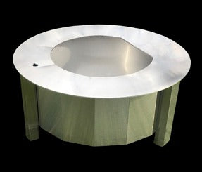 Opciones de fogata Harmony con inserto LUME en Arctic, Slate, Chocolate y Raven