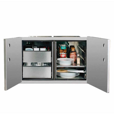 Summerset 36" 2-Drawer Dry Storage Pantry & Enclosed Cabinet Combo