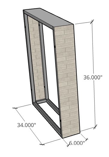Segmental 6" Filler Cabinet