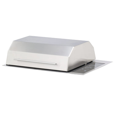 Parrilla eléctrica empotrada Texan de una sola tapa con control táctil IntelliKEN de 240 V sin orificios de montaje UL