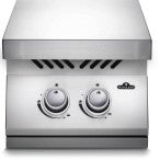 Quemador superior de cocina doble en línea serie 500 incorporado, cubierta de acero inoxidable 