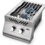 Quemador superior de cocina doble en línea serie 500 incorporado, cubierta de acero inoxidable 