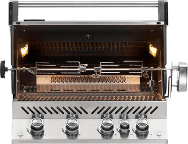 Built-in Prestige PRO™ 500 Propane Gas Grill Head with Infrared Rear Burner, Stainless  Steel