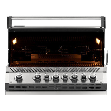 Built-in Prestige PRO™ 665 Propane Gas Grill Head with Infrared Rear Burner, Stainless Steel