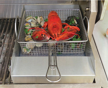 Grill Mounted Steamer/Fryer