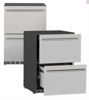 Summerset | 24" 5.3C Deluxe Outdoor Rated 2-Drawer Fridge | RFR-24DR2-A