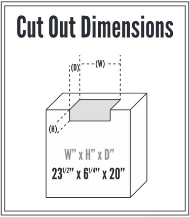 Kit de brida para isla de horno Summerset (necesario para aplicaciones empotradas)